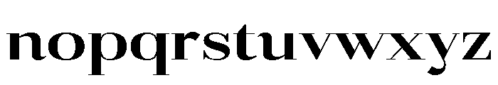 Gilferos Extra Expanded Font LOWERCASE