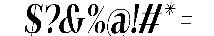 Gilferos Italic Condensed Font OTHER CHARS