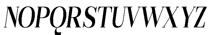 Gilferos Italic Condensed Font UPPERCASE