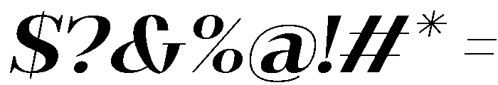 Gilferos Italic Expanded Font OTHER CHARS