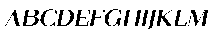 Gilferos Italic Expanded Font UPPERCASE