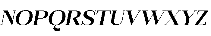 Gilferos Italic Expanded Font UPPERCASE