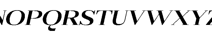Gilferos Italic Extra Expanded Font UPPERCASE