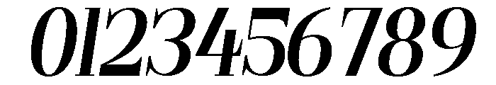 Gilferos Italic Semi Condensed Font OTHER CHARS