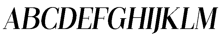 Gilferos Italic Semi Condensed Font UPPERCASE