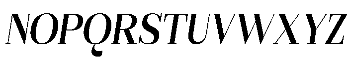 Gilferos Italic Semi Condensed Font UPPERCASE