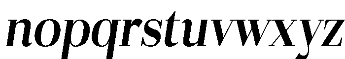 Gilferos Italic Semi Condensed Font LOWERCASE