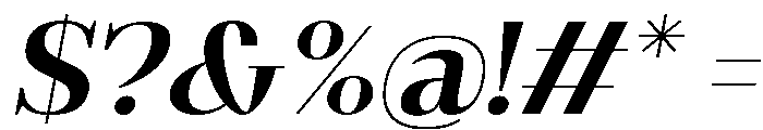 Gilferos Italic Semi Expanded Font OTHER CHARS
