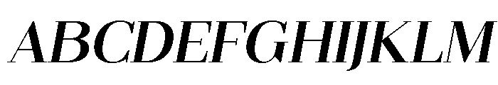 Gilferos Italic Semi Expanded Font UPPERCASE