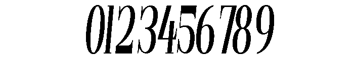 Gilferos Italic Ultra Condensed Font OTHER CHARS