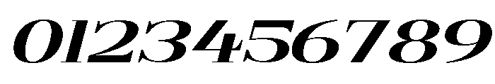 Gilferos Italic Ultra Expanded Font OTHER CHARS