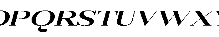 Gilferos Italic Ultra Expanded Font UPPERCASE
