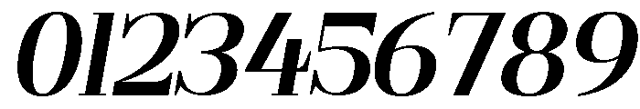 Gilferos Italic Font OTHER CHARS