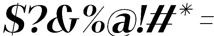 Gilferos Italic Font OTHER CHARS