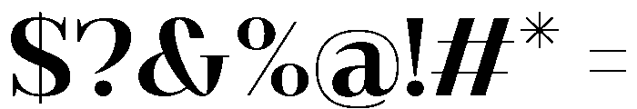 Gilferos Semi Expanded Font OTHER CHARS