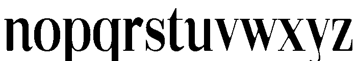 Gilferos Soft Condensed Font LOWERCASE