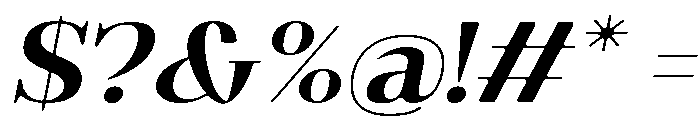 Gilferos Soft Expanded Italic Font OTHER CHARS