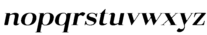 Gilferos Soft Expanded Italic Font LOWERCASE