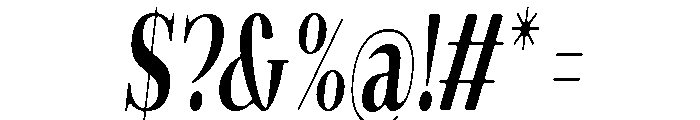 Gilferos Soft ExtCond Ita Font OTHER CHARS