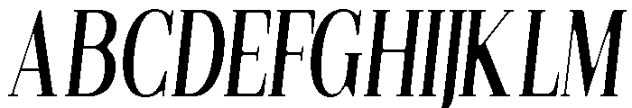 Gilferos Soft ExtCond Ita Font UPPERCASE