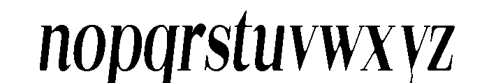 Gilferos Soft ExtCond Ita Font LOWERCASE