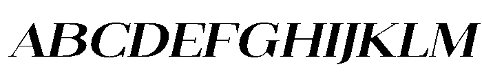 Gilferos Soft ExtExp Ita Font UPPERCASE