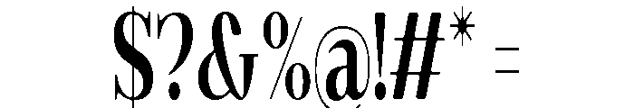 Gilferos Soft ExtraCondensed Font OTHER CHARS