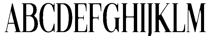 Gilferos Soft ExtraCondensed Font UPPERCASE