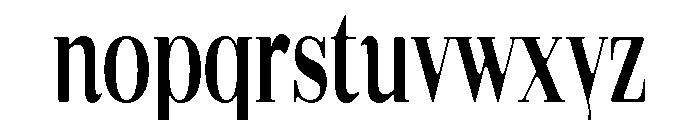 Gilferos Soft ExtraCondensed Font LOWERCASE