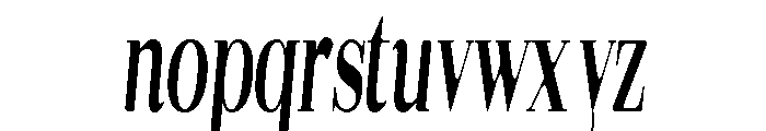 Gilferos Soft UltCond Ita Font LOWERCASE