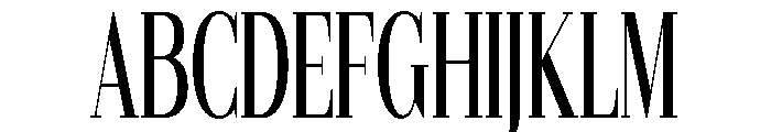 Gilferos Ultra Condensed Font UPPERCASE