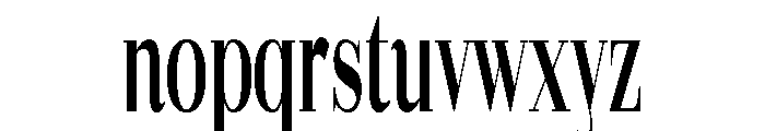 Gilferos Ultra Condensed Font LOWERCASE