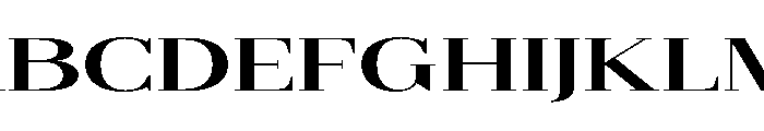 Gilferos Ultra Expanded Font UPPERCASE