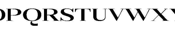Gilferos Ultra Expanded Font UPPERCASE