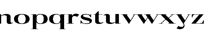 Gilferos Ultra Expanded Font LOWERCASE