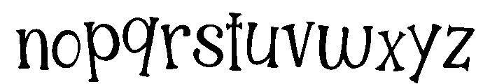 Gilligan Karl Font LOWERCASE