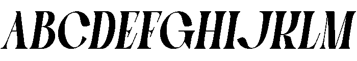 Gillna Riodia Italic Font UPPERCASE
