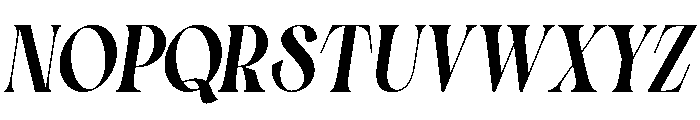 Gillna Riodia Italic Font UPPERCASE