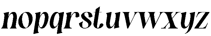 Gillna Riodia Italic Font LOWERCASE