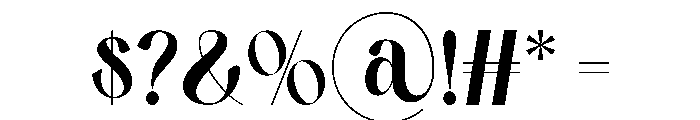 Gillna Riodia Font OTHER CHARS