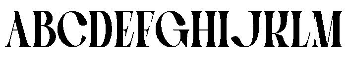 Gillna Riodia Font UPPERCASE