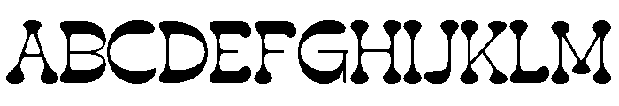 Gillyshower-Regular Font UPPERCASE