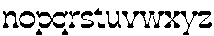 Gillyshower-Regular Font LOWERCASE