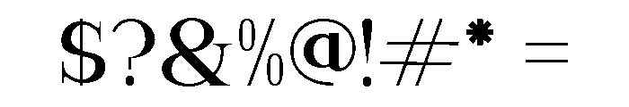 Gilmere Regular Font OTHER CHARS