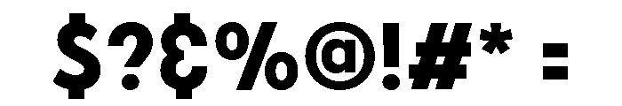 Gilmour Bold Font OTHER CHARS