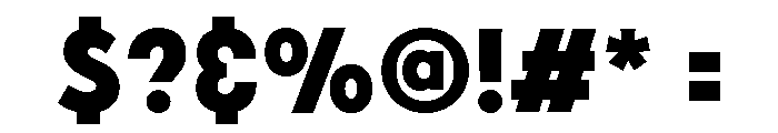 Gilmour Extra Bold Font OTHER CHARS