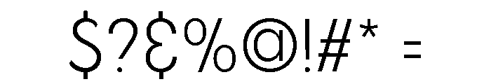 Gilmour Extra Light Font OTHER CHARS