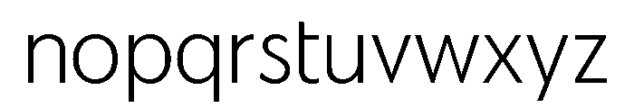 Gilmour Extra Light Font LOWERCASE