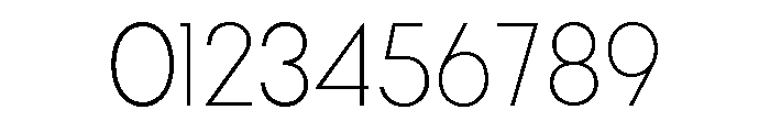 Gilmour Thin Font OTHER CHARS