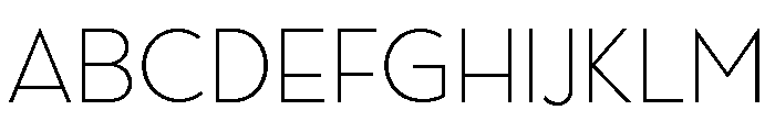 Gilmour Thin Font UPPERCASE